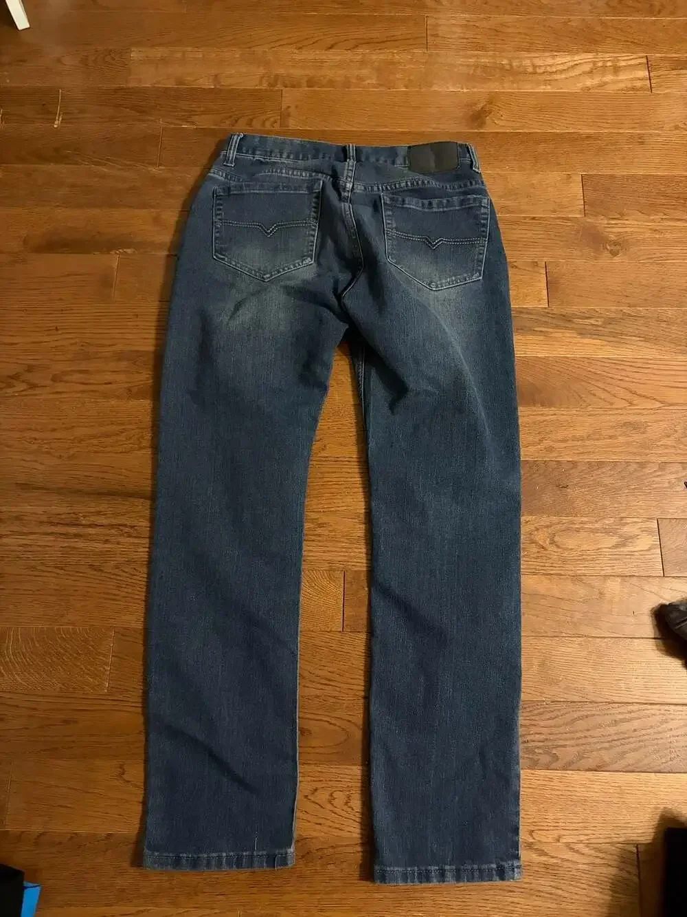 Vintage Genes Men's Slim Fit Blue Denim Jeans Size 32x32